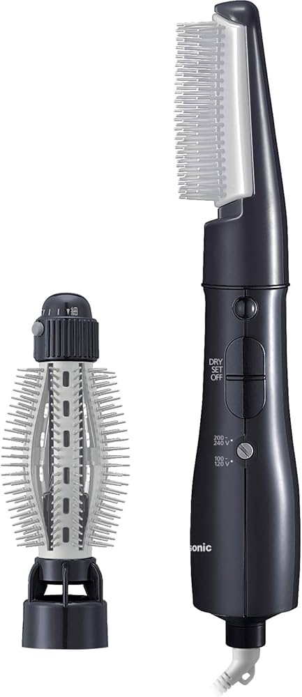 Amazon.co.jp: パナソニック くるくるドライヤーZIGZAG 海外対応 黒 EH