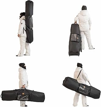 Amazon.co.jp: キャスター付きスノーボードケース スキーバッグ スノボ