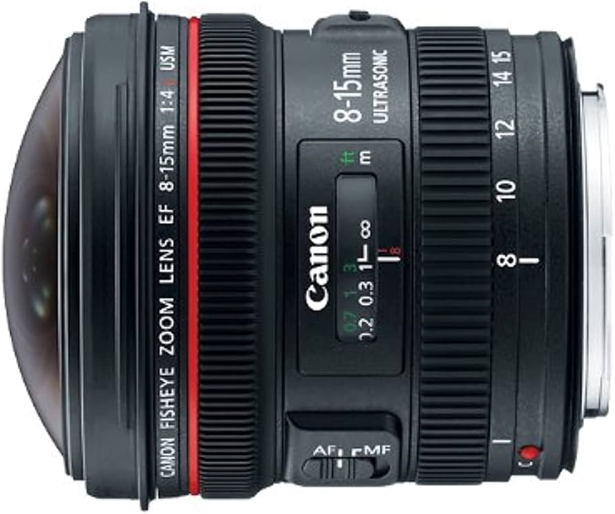 Amazon.com : Canon EF 8-15mm f/4L Fisheye USM Ultra-Wide Zoom Lens