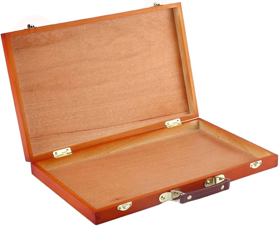 Amazon.co.jp: 平型油絵ケース、携帯用木製絵画ケース 画材用の多機能