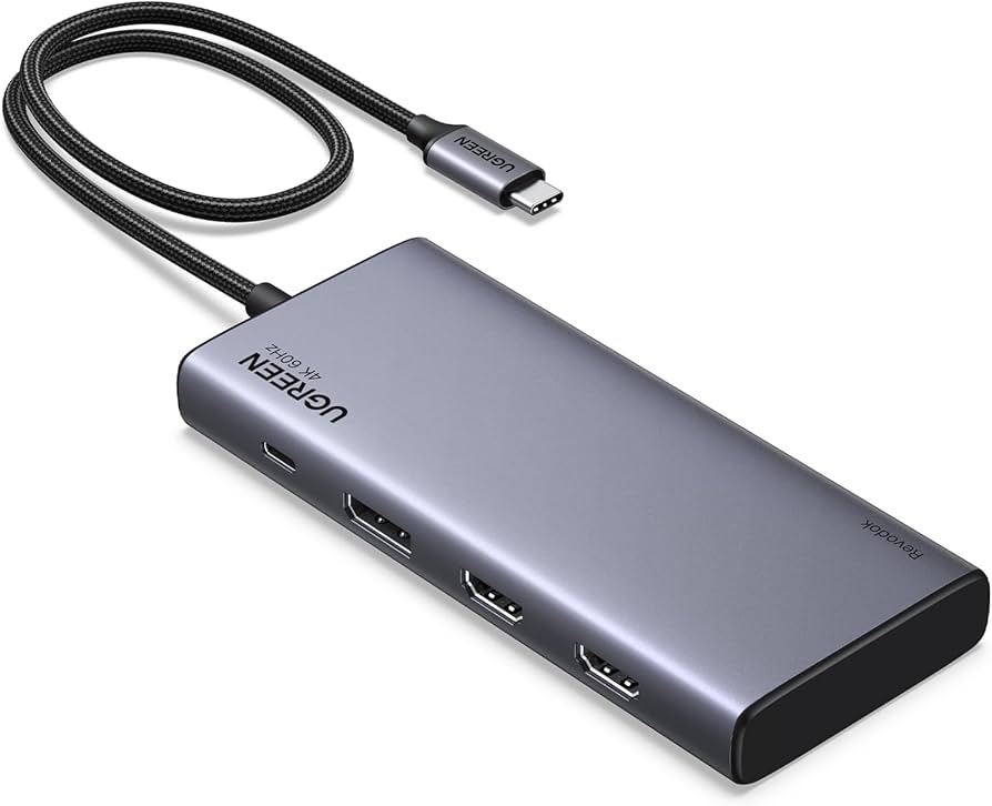 Amazon | UGREEN Revodok USB-C ハブ ドッキングステーション 3画面
