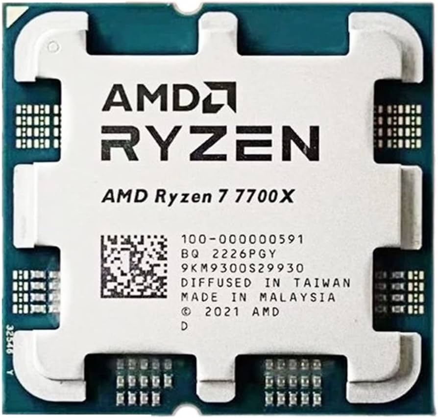 Amazon.com: CPU A R 7 7700X R7 7700X 4.5 GHz 8-Core 16-Thread CPU