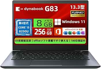 Amazon.co.jp: 【整備済み品】ノートパソコン 東芝 G83 13.3型 FHD