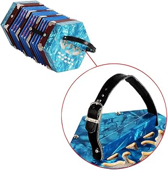 Amazon | Sasuori コンサーティーナ アコーディオン 20ボタン 40