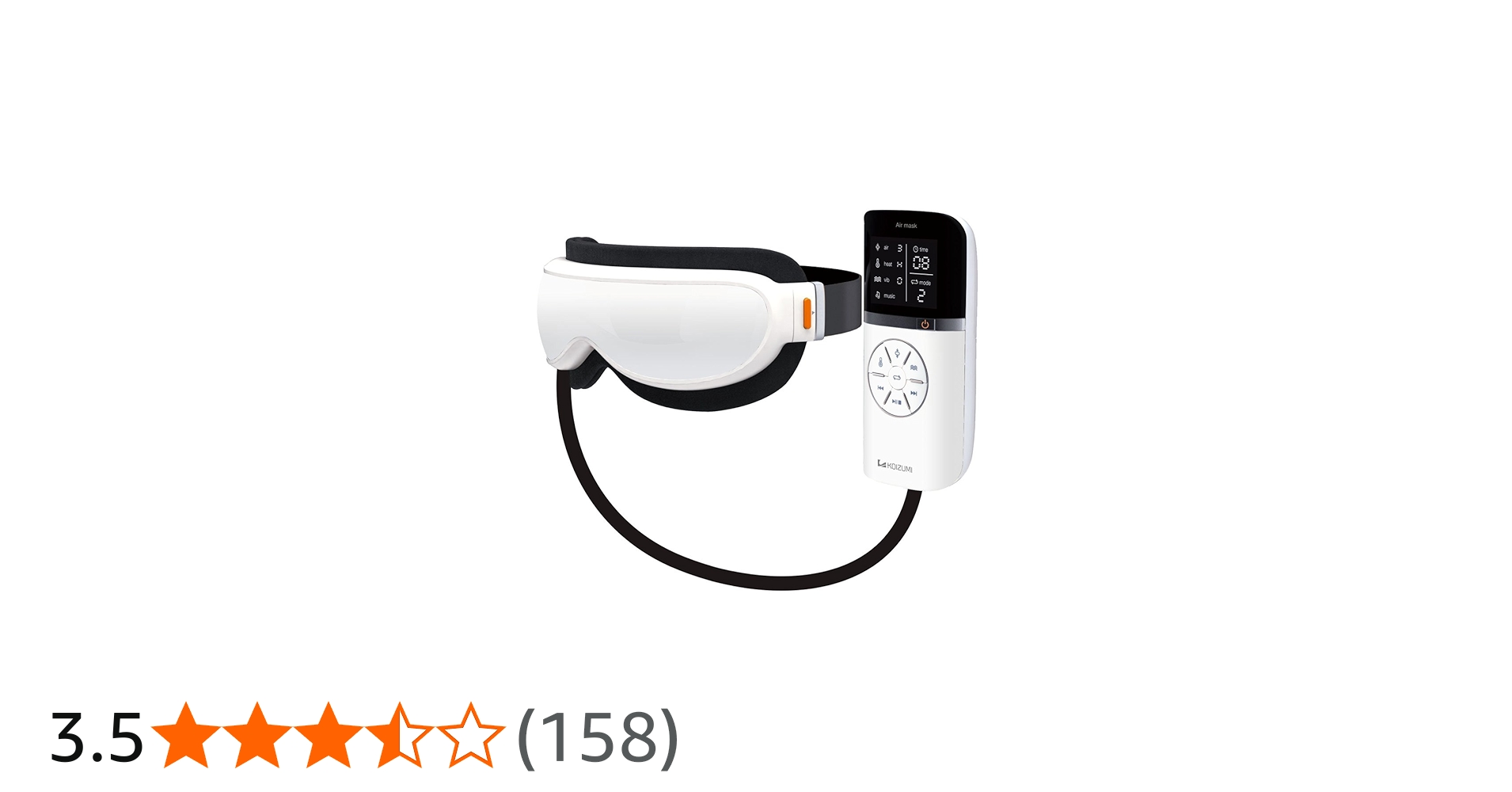 Amazon.co.jp: コイズミ 目もとエステ エアーマスク ホワイト KRX-4000