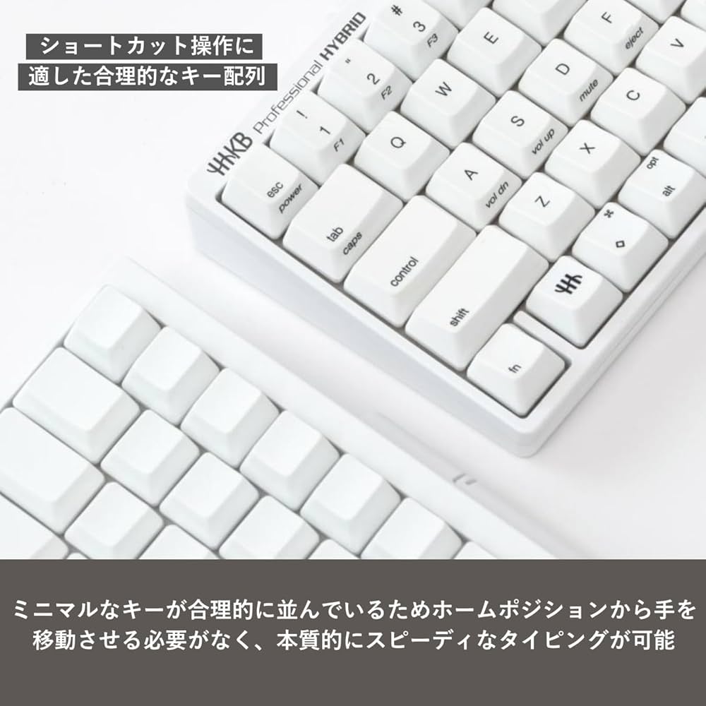 Amazon | PFU キーボード HHKB Professional HYBRID Type-S 無刻印／雪