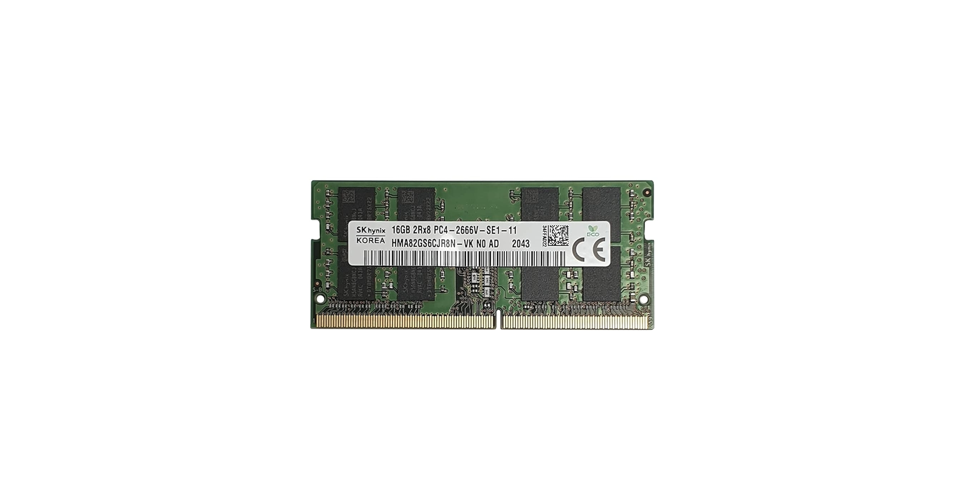 HMA82GS6CJR8N-VK HYNIX 16GB 2RX8 PC4-2666V-S Memory Module (1X16GB