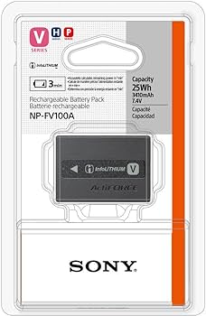 Amazon.com : Sony NPFV100A Rechargeable Battery Pack (Black