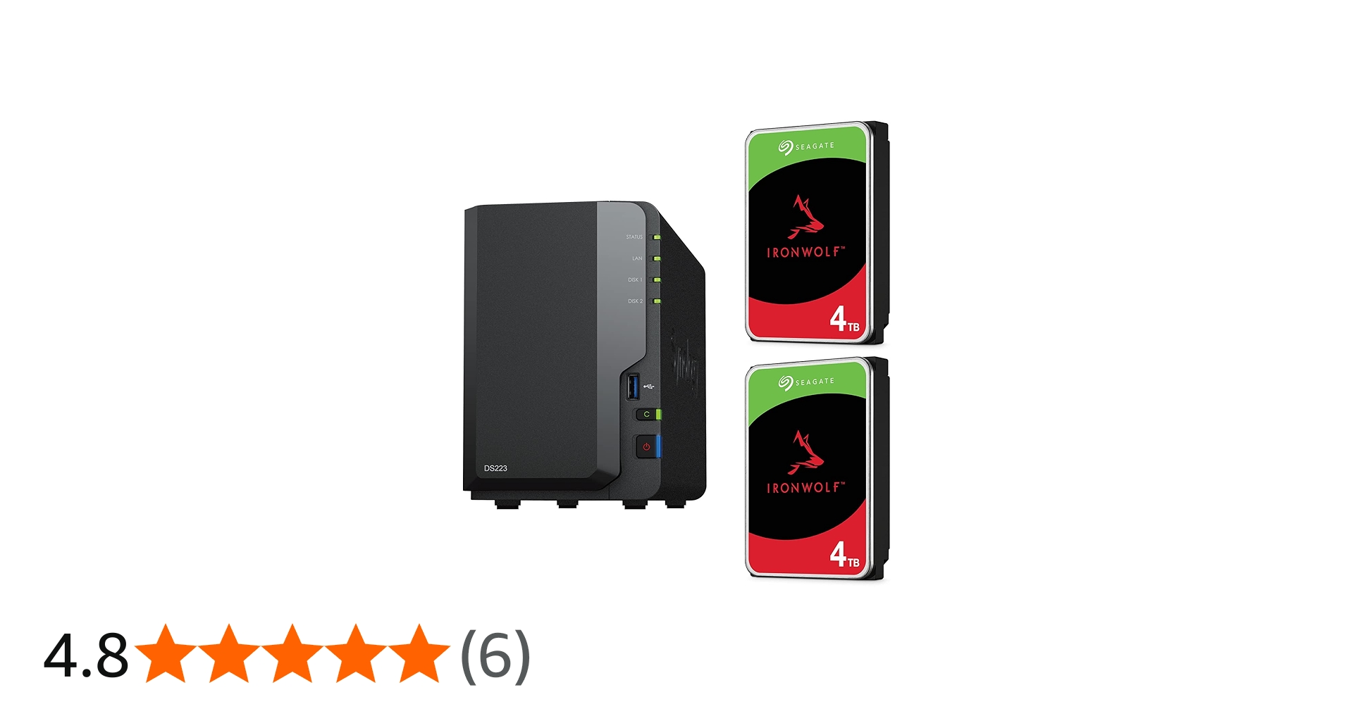 Amazon.co.jp: Synology DS223 & Seagate HDD [2 Bays / IronWolf-4TB