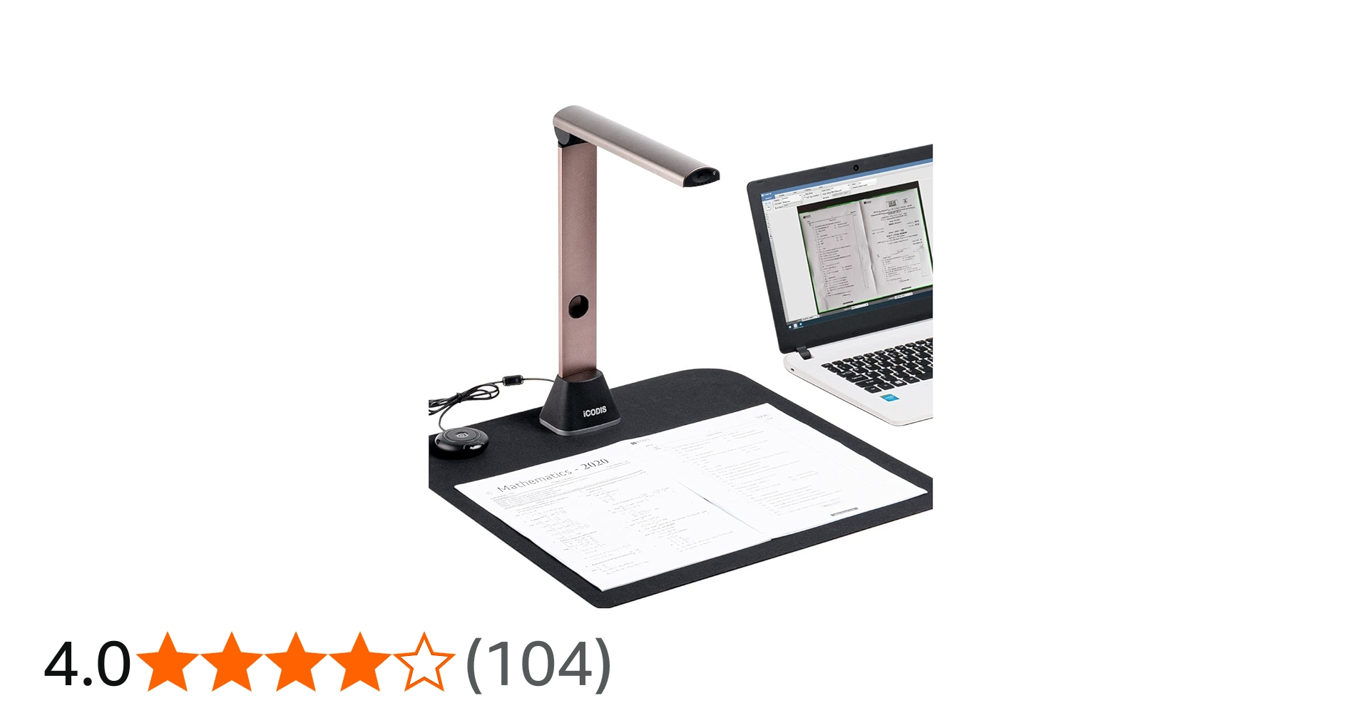 Amazon | iCODIS ブック ドキュメントスキャナー:1500万画素 自動平坦