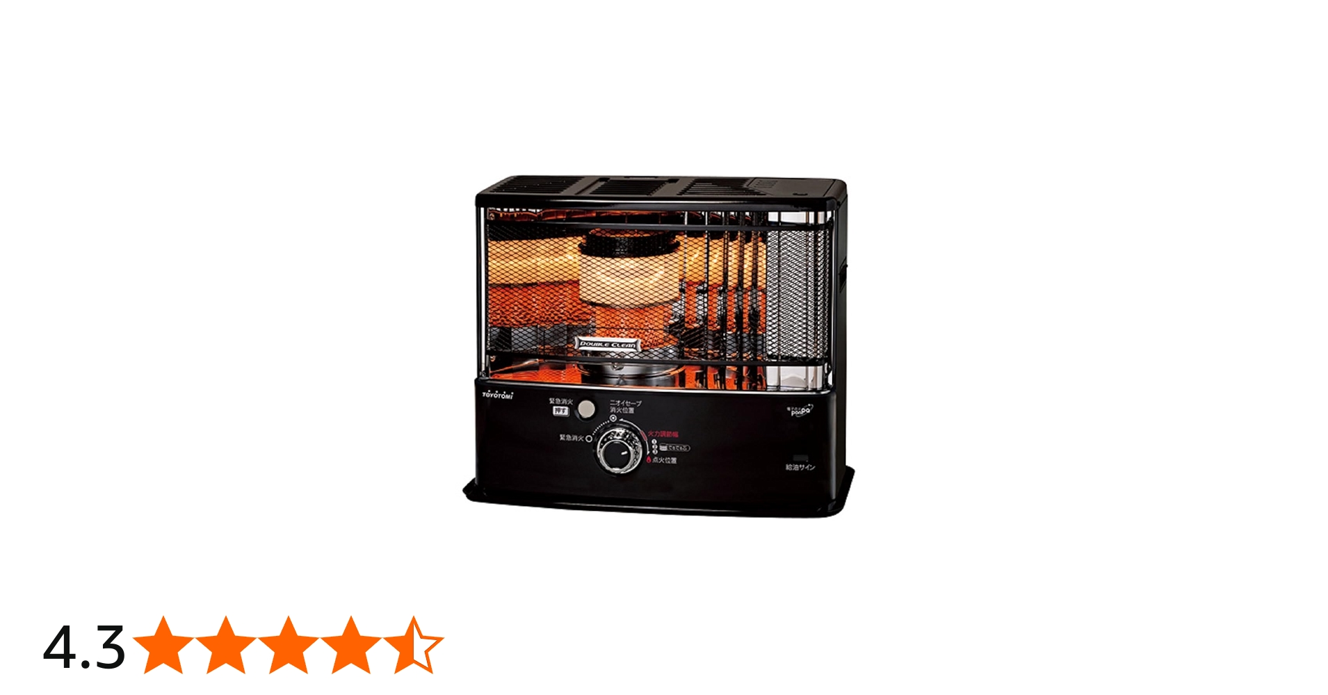 Amazon | トヨトミ 反射型石油ストーブ ブラック RC-W36N | トヨトミ