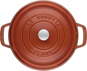 Amazon.com: Staub Cocotte Round 24 cm Cinnamon: Home & Kitchen