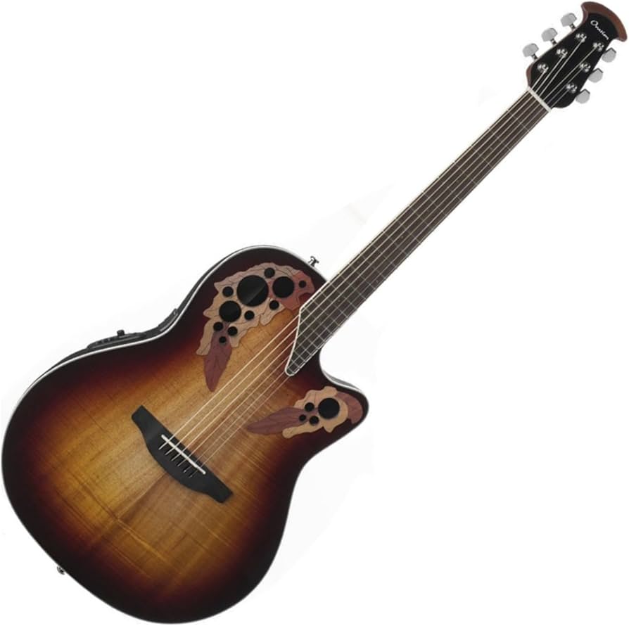 Amazon.com: Ovation Celebrity Elite Plus Figured Koa Top Acoustic