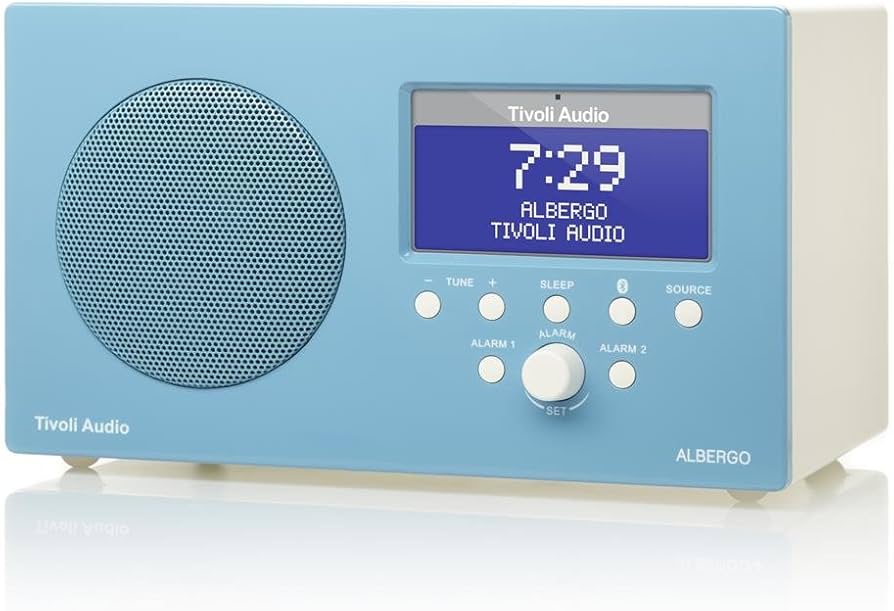 Amazon.com: Tivoli Audio Albergo Bluetooth Clock Radio (Gloss Blue