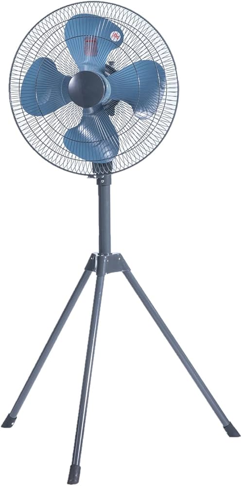 青い3枚羽根スタンド扇風機 ヴィンテージ SANYO スタンドファン 青 3枚