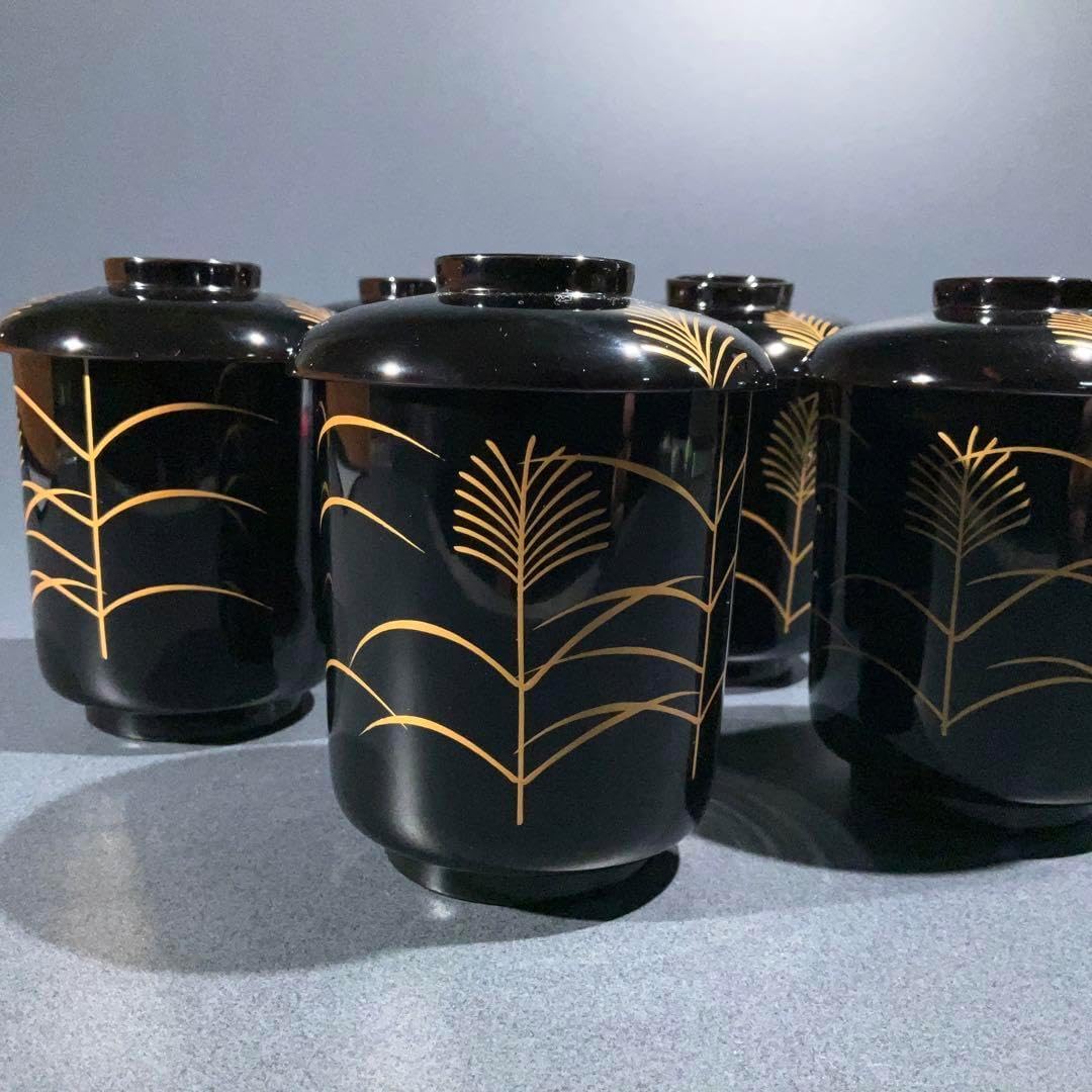 極上 輪島塗 沈金蒔絵 煮椀 吸物椀 四客 木製 極上 輪島塗 沈金蒔絵 煮