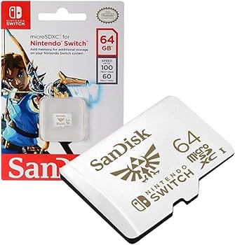 Amazon.com: SanDisk 64GB microSDXC UHS-I card for Nintendo Switch