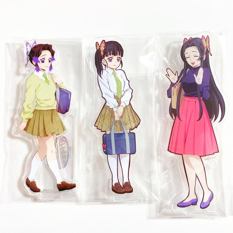 Amazon.co.jp: 鬼滅 キメツ学園 アクリルスタンド 胡蝶 しのぶ カナエ