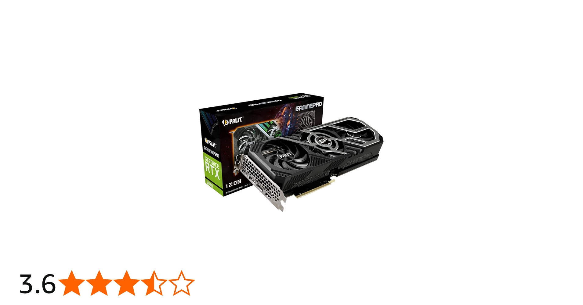 Amazon | Palit GeForce RTX 3080 GamingPro 12GB GDDR6X LHR 10240