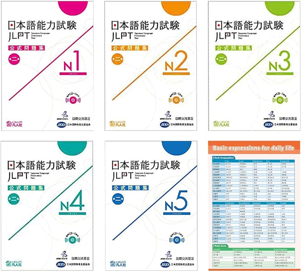JLPT N1 N2 N3 N4 N5 Official Book Trial Examination Questions 2nd