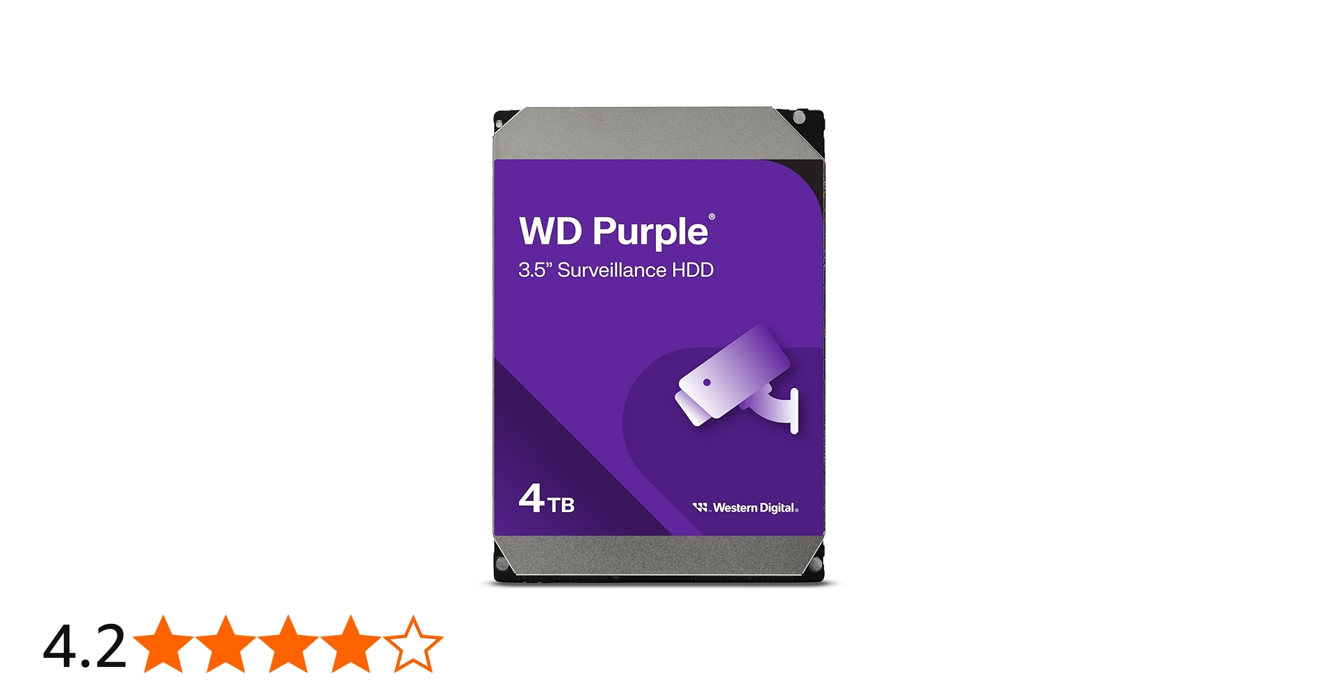Amazon | Western Digital HDD 4TB WD Purple 監視システム 3.5インチ