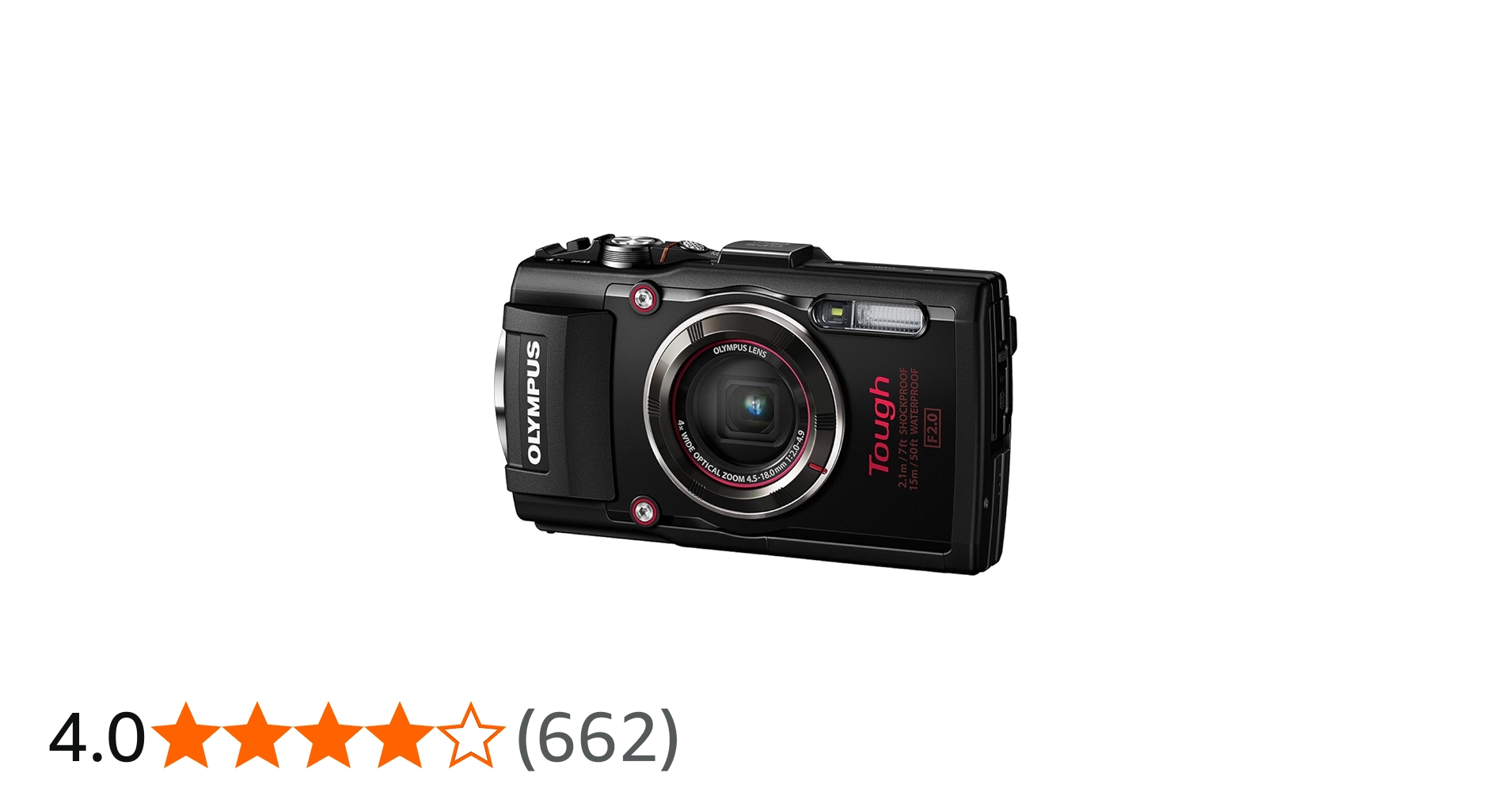 Amazon | OLYMPUS デジタルカメラ STYLUS TG-4 Tough ブラック 1600万