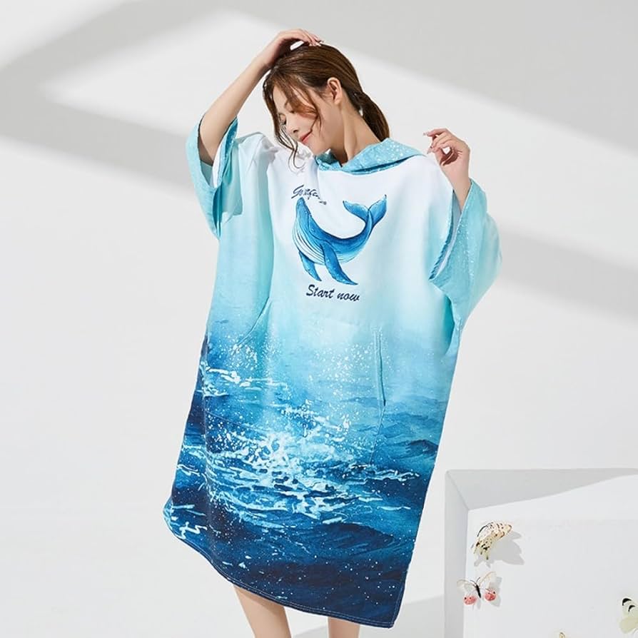 Amazon.co.jp: お着替えポンチョ サーフィンポンチョ お着替えタオル