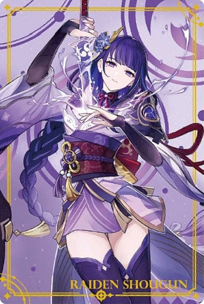 Amazon.co.jp: 【12 雷電将軍 (R レアカード) 】 原神 [Genshin