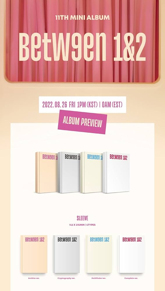 TWICE - TWICE - BETWEEN 1&2 11th Mini Album ( CRYPTOGRAPHY Version