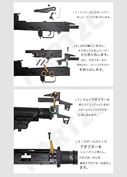 Amazon | WiiTech 東京マルイ AKM GBB用 M4ストックアダプター QD