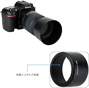 Amazon | JJC HB-57 可逆式 レンズフード Nikon AF-S DX Nikkor 55