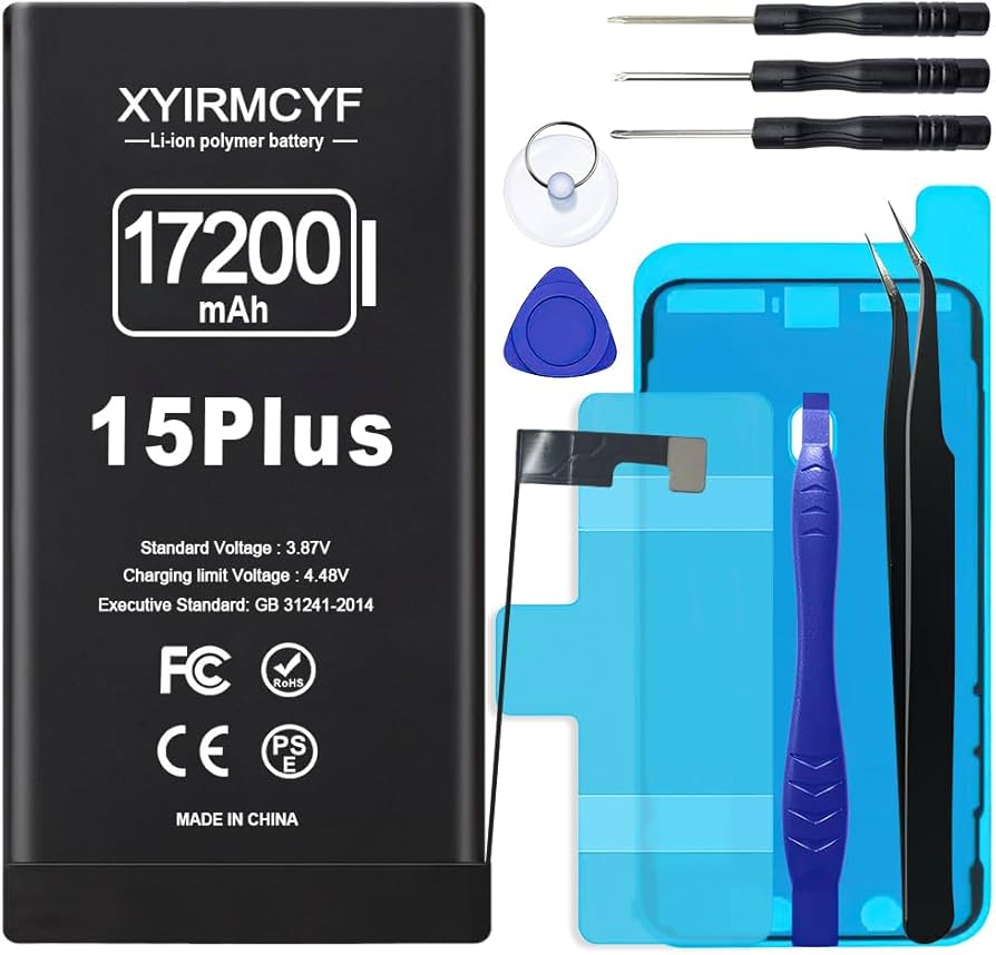 Amazon.com: XYIRMCYF 17200mAh Super Capacity Battery Compatible