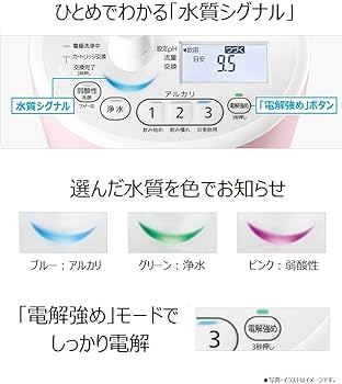 Amazon.co.jp: パナソニック アルカリイオン整水器 パールホワイト TK