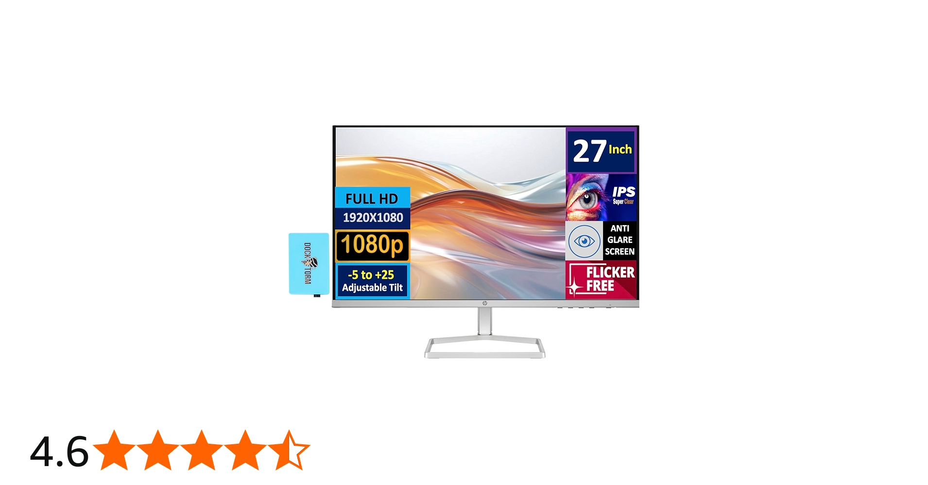 Amazon.co.jp: HP 27インチ 1080P コンピューターモニター シルバー