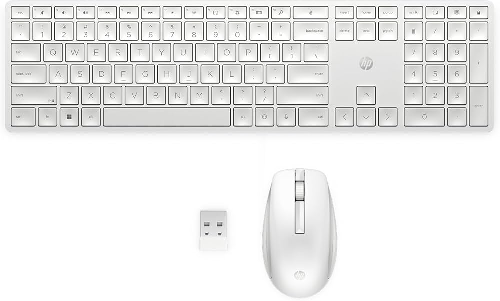 Amazon.co.jp: HP 650 ワイヤレス キーボード マウス セット ホワイト