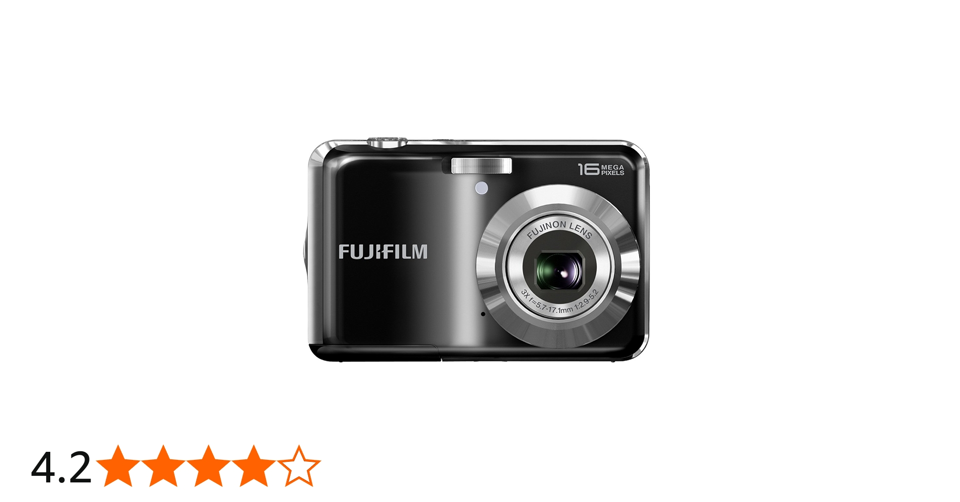 Fujifilm FinePix AV250 Digital Camera - Black (16MP, 3x Optical