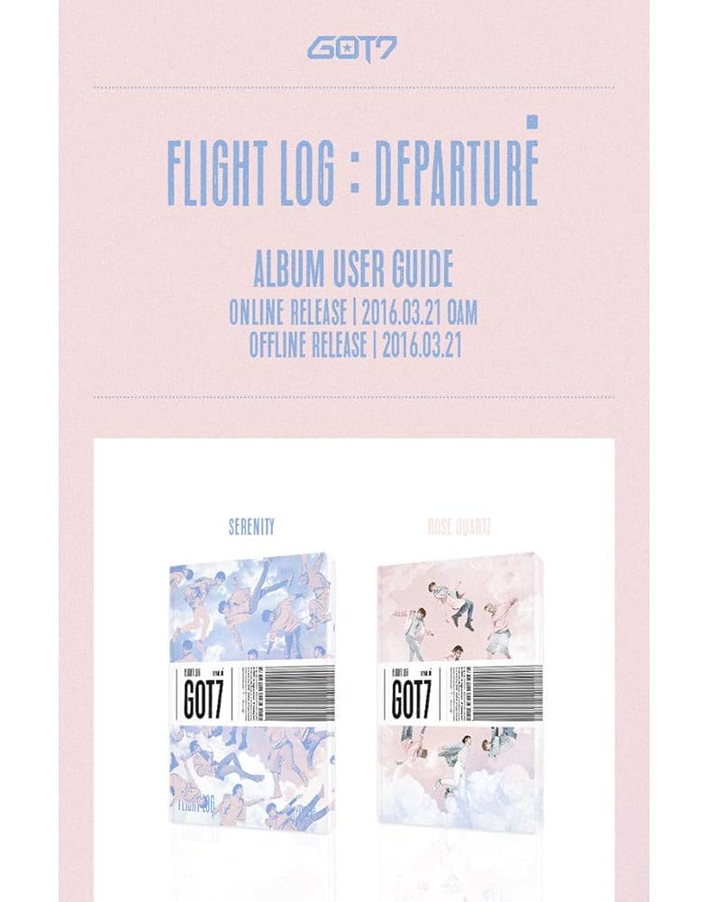 GOT7】FLIGHT LOG DEPARTUREサイン入り Signed GOT7- Flight Log