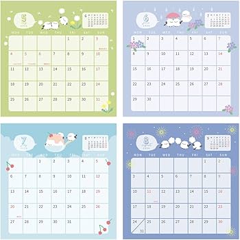 Amazon | ラボクリップ 手帳 2026年 カレンダー 卓上 トリオシマエナガ