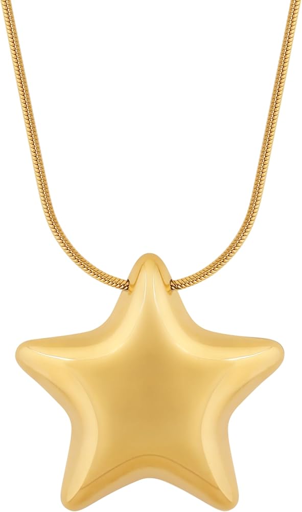 Amazon.com: Sacina Gold-tone Star Necklace, Y2k Emo Grunge