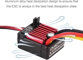 Amazon.co.jp: LOUJIN ホビーウィングQuicRun 1060 60Aブラシ付き電子