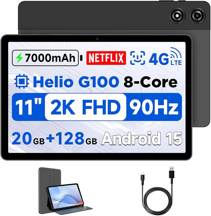 Amazon.com : BNCF 11 inch Android 15 Tablet, Helio G100 Octa-Core