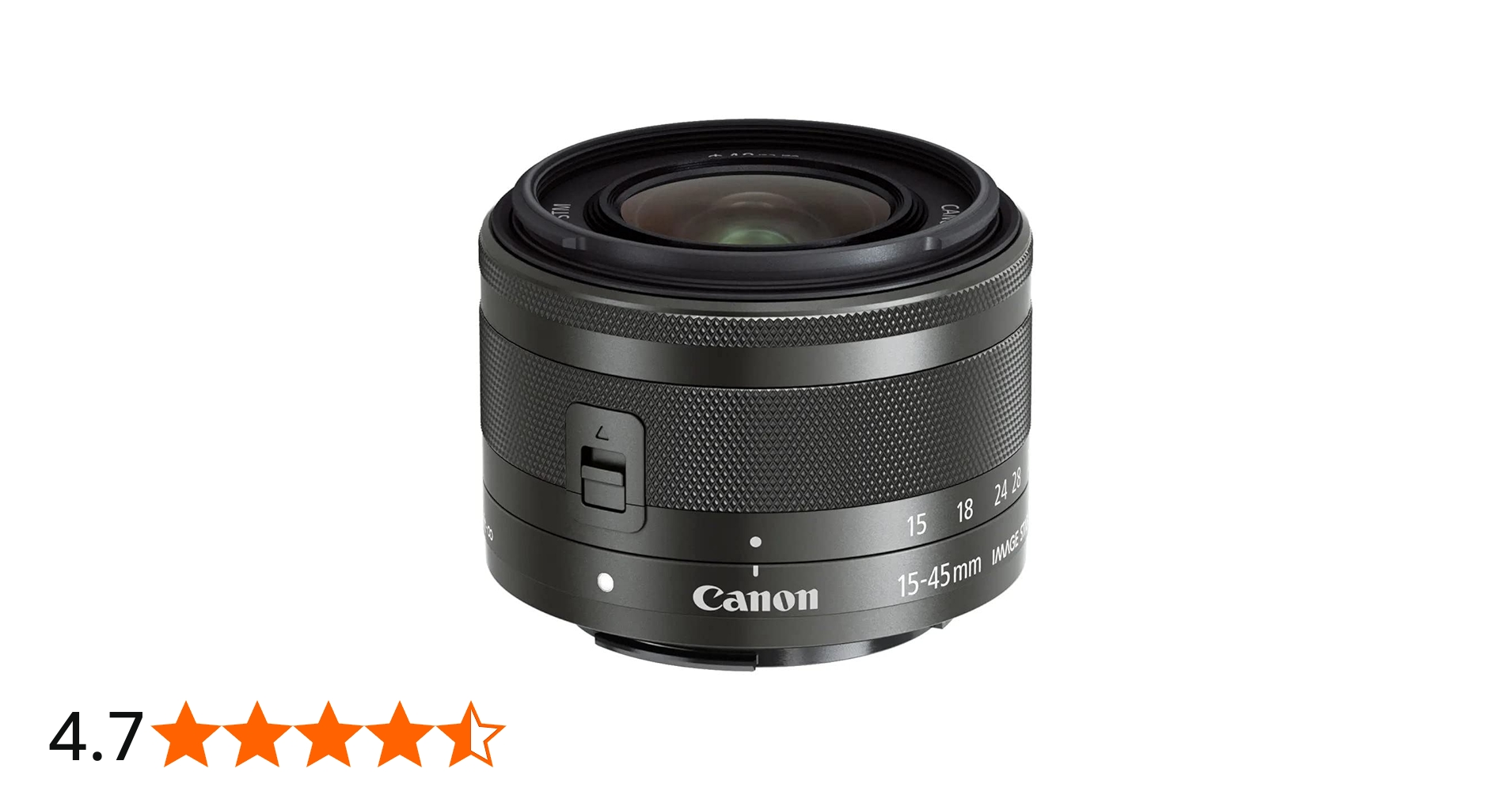 Canon 0572C002 EF-M 15-45mm f/3.5-6.3 Image Stabilization STM Zoom