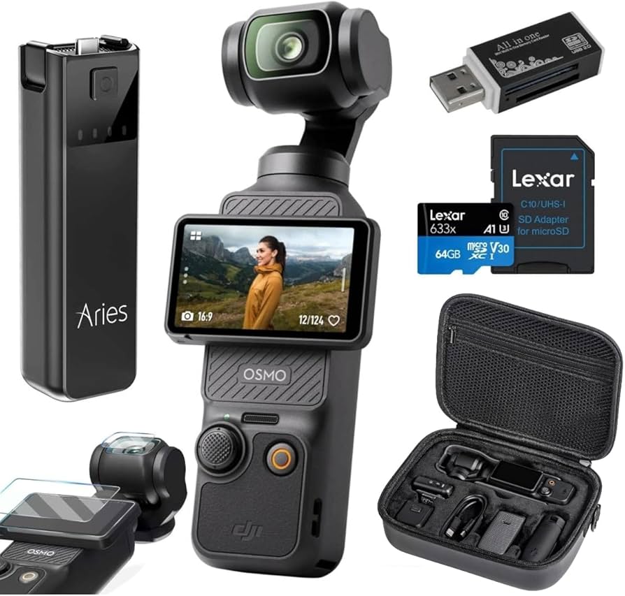 Amazon.com : DJI Osmo Pocket 3 Gimbal Camera, Bundle with Power