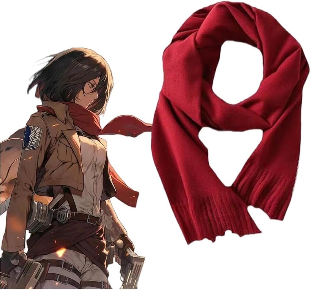 Amazon.co.jp: [ASHN] 進撃の巨人 マフラー 兵長 ミカサ スカーフ
