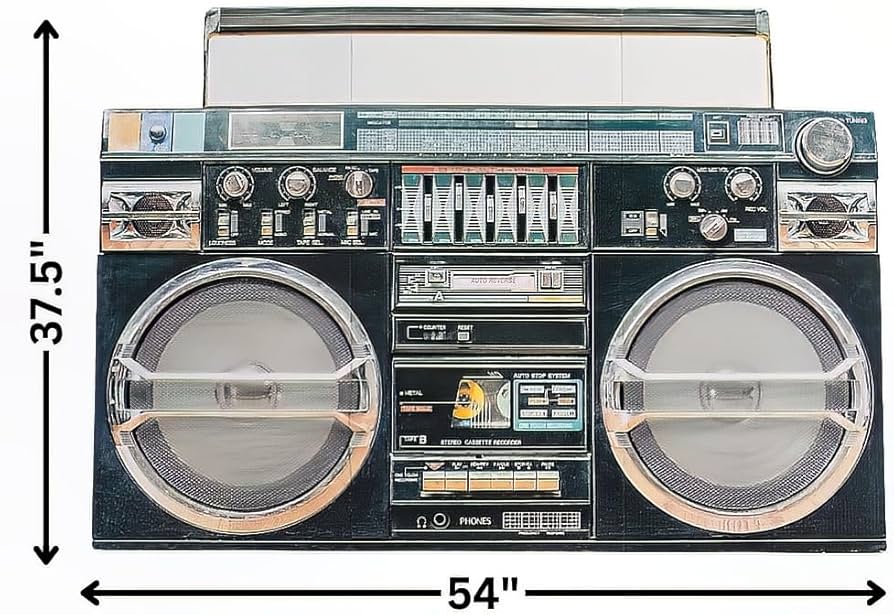 Amazon.com: Fun Express Awesome 80's Boom Box Stand Up - Over 4