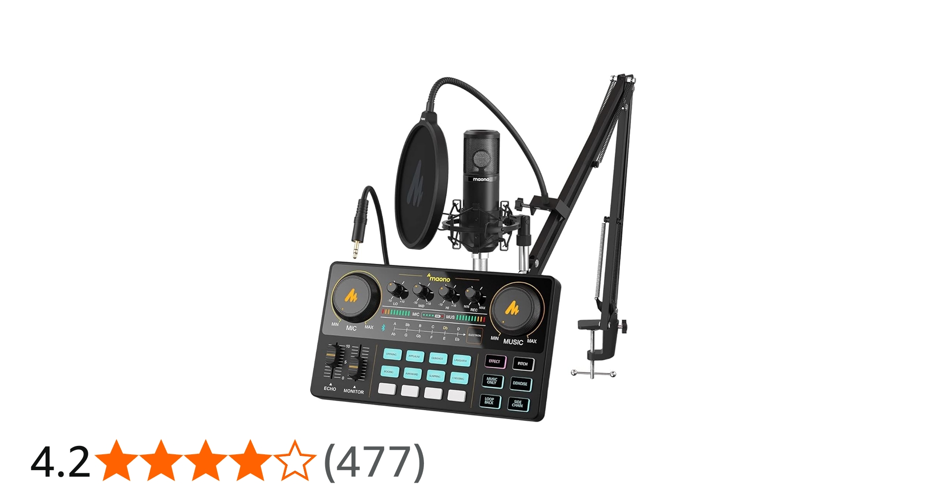 Amazon | MAONO オーディオミキサー オーディオインターフェース Mixer