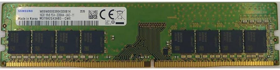 Samsung 16GB DDR4 3200MHz PC4-25600 1.2V 1Rx8 288-Pin UDIMM