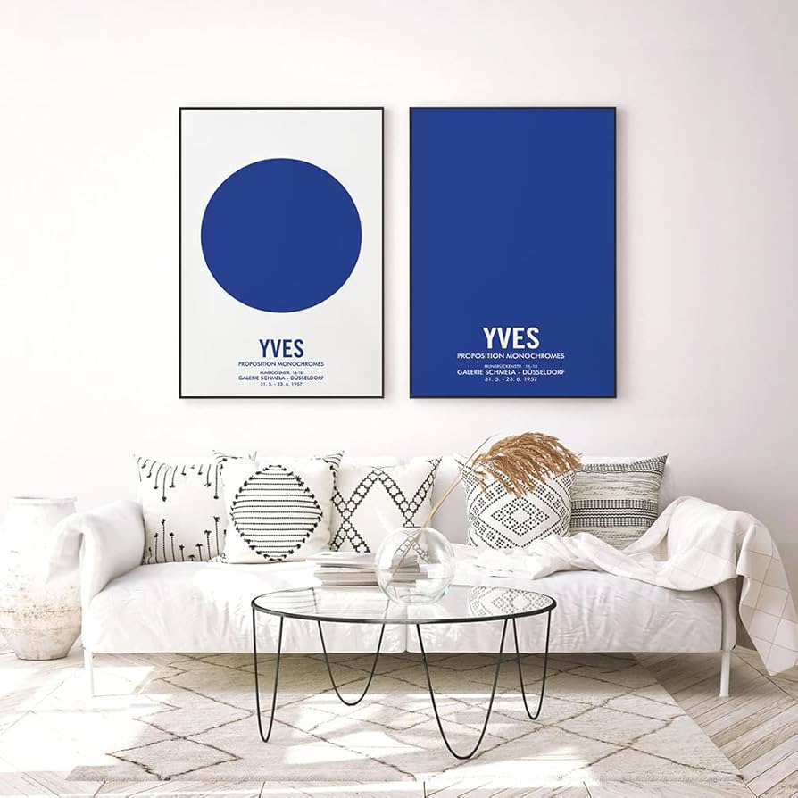 Amazon.co.jp: Yves Klein ブルー ポスター イヴ・クライン キャンバス