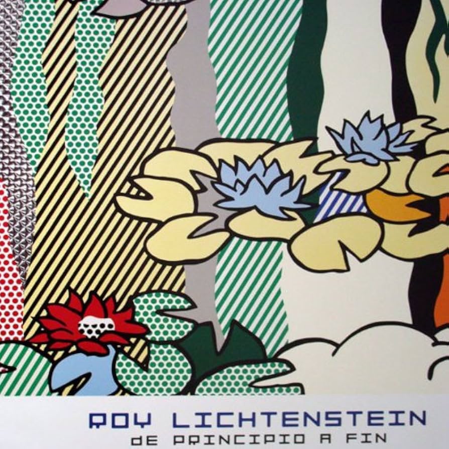 Amazon.co.jp: ポスター ロイ リキテンスタイン 日本風の橋のある睡蓮