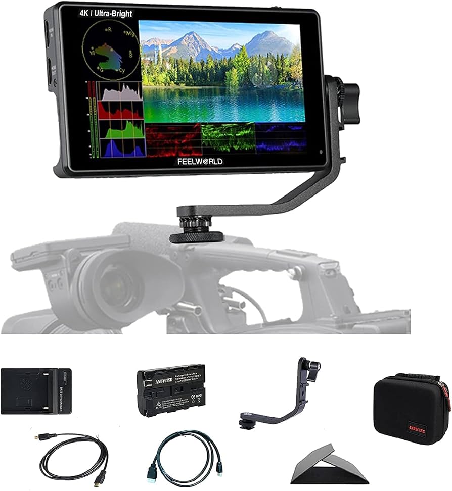 Amazon | FEELWORLD LUT6 6インチ 超明るい 2600nits HDR / 3D LUT